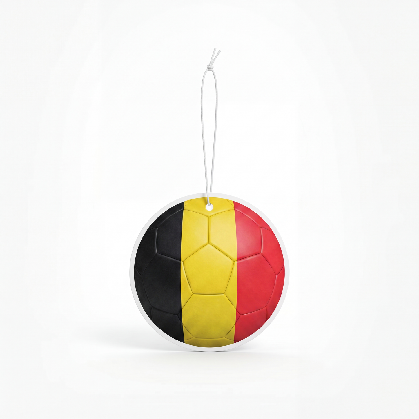 Belgium flag soccer ball air freshener