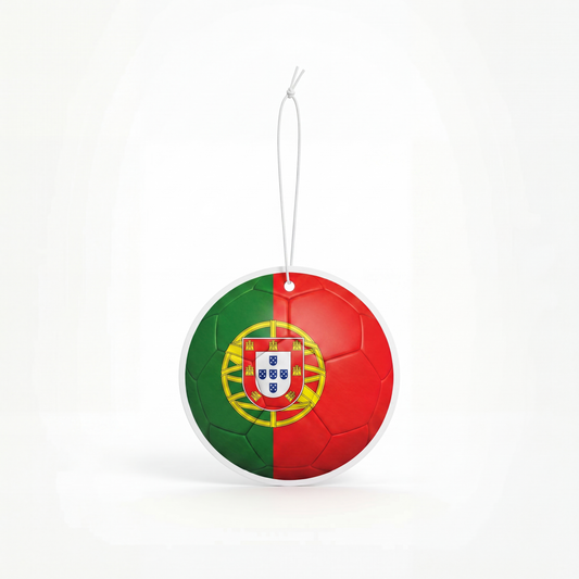 Portugal flag soccer ball air freshener