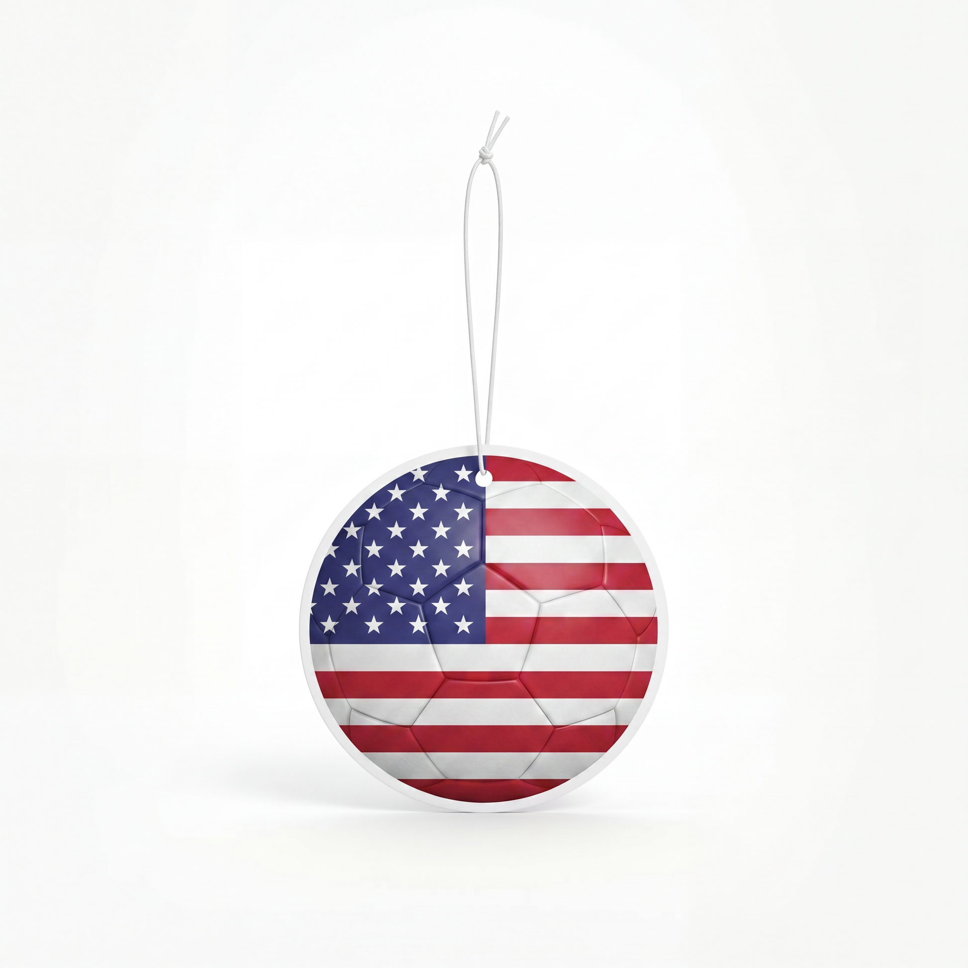 USA flag soccer ball air freshener