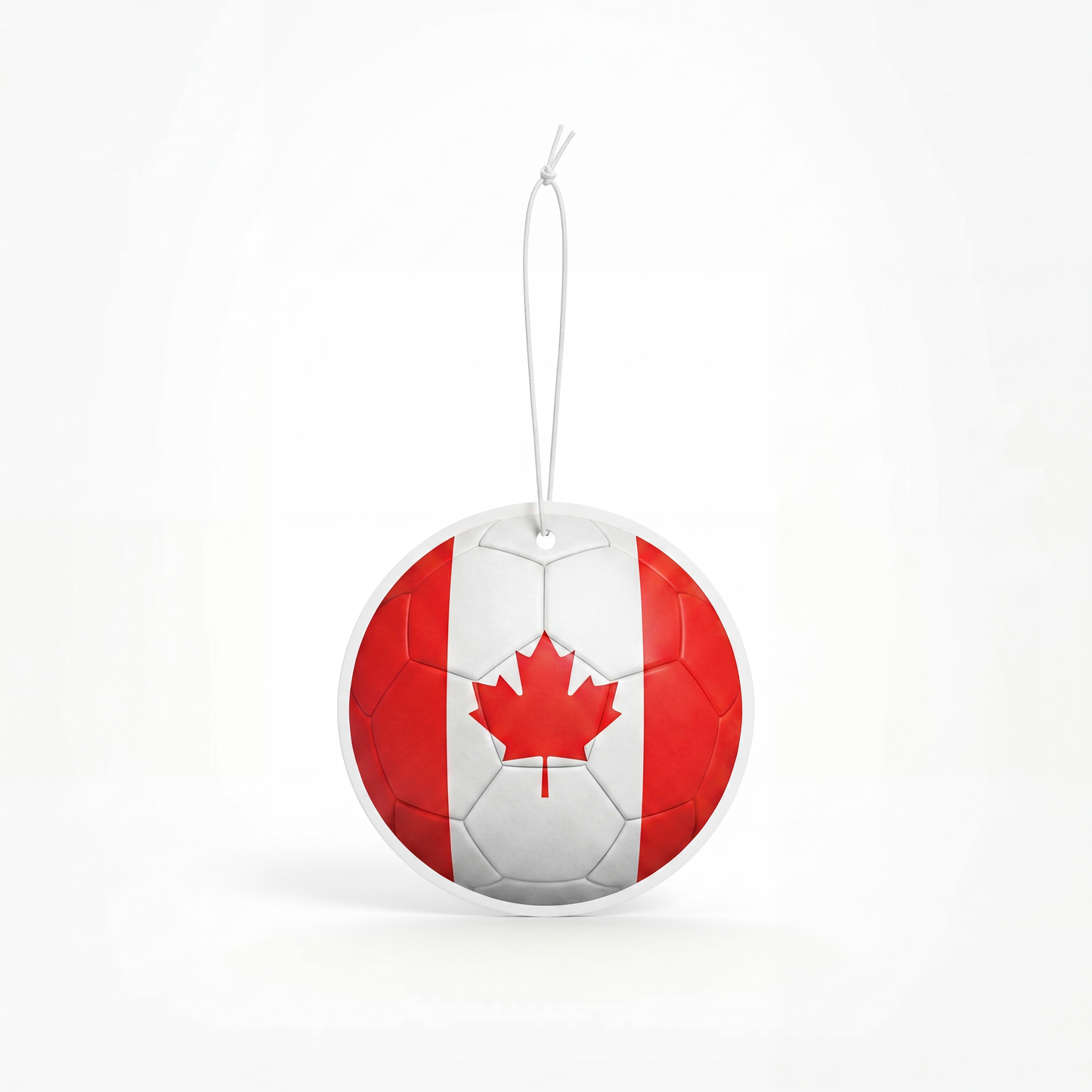 Canada flag soccer ball air freshener
