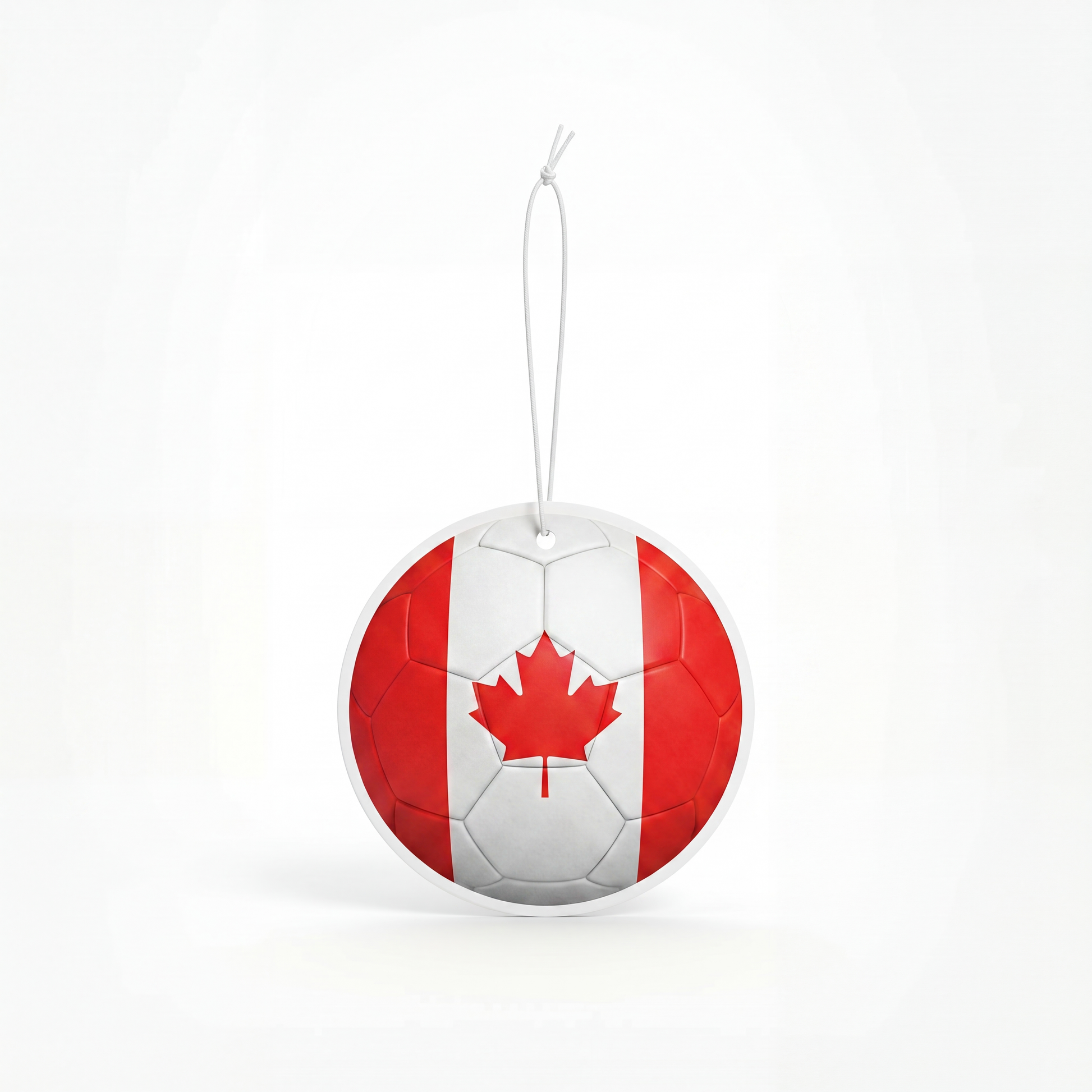 Canada flag soccer ball air freshener
