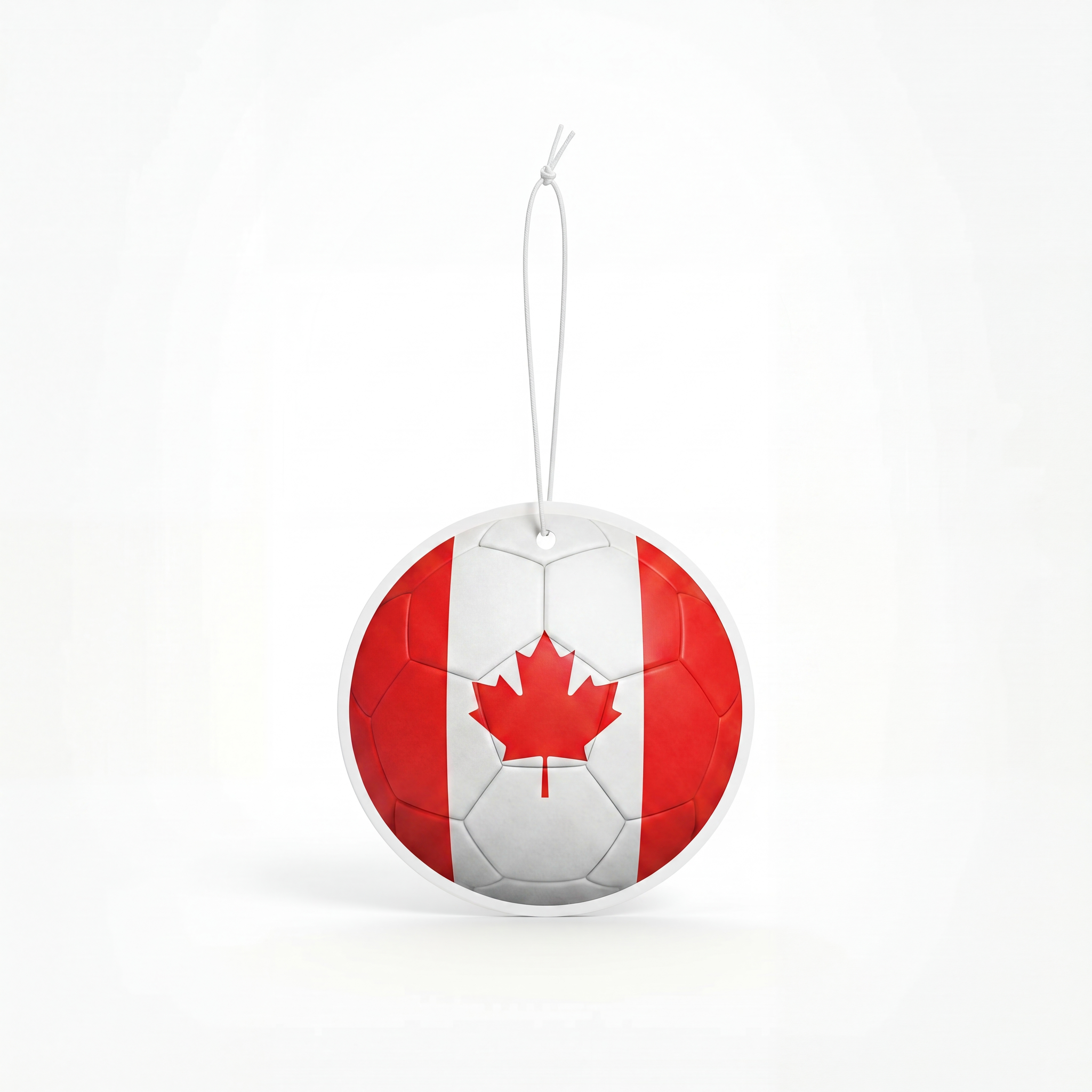 Canada flag soccer ball air freshener