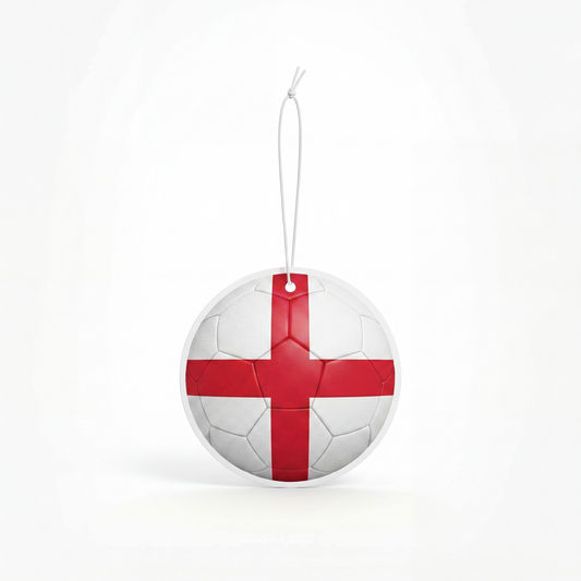 England flag soccer ball air freshener