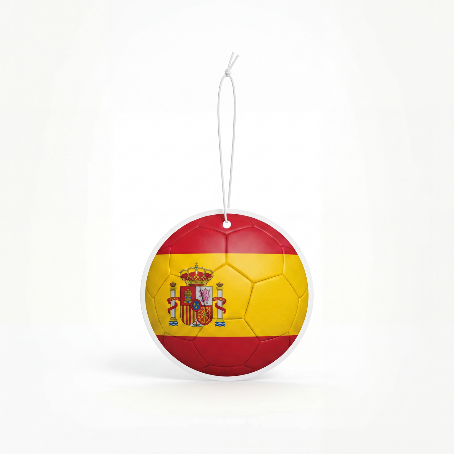 Spain flag soccer ball air freshener