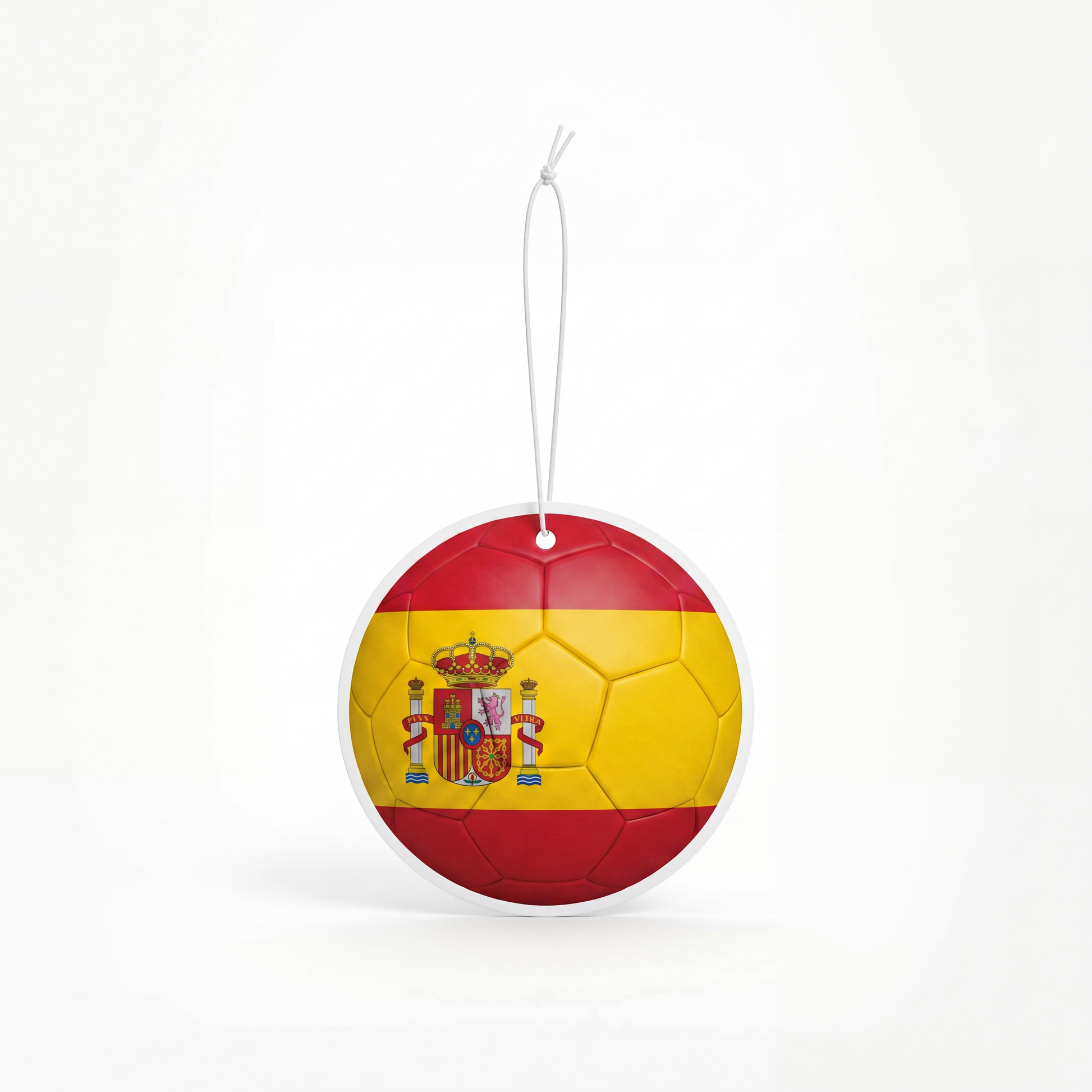 Spain flag soccer ball air freshener