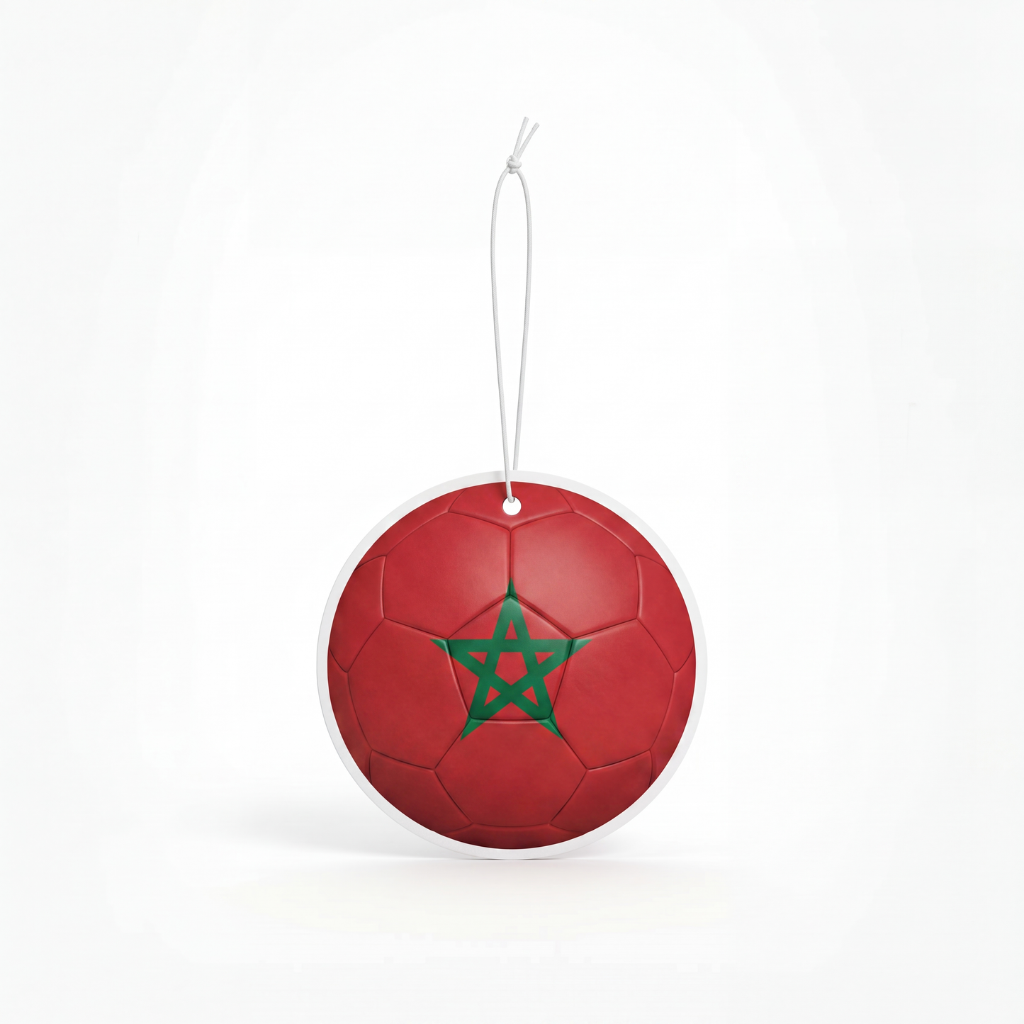 Morocco flag soccer ball air freshener