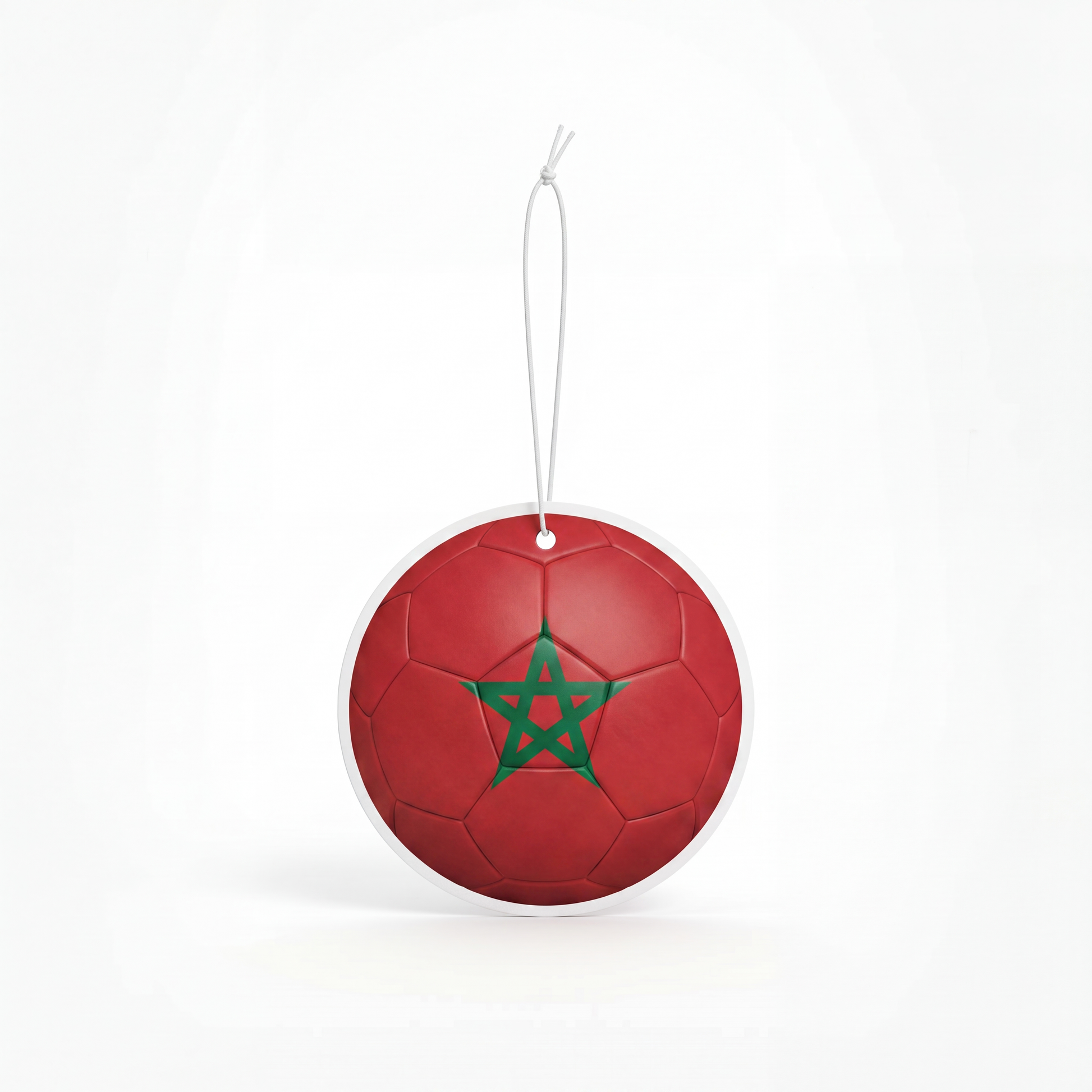 Morocco flag soccer ball air freshener