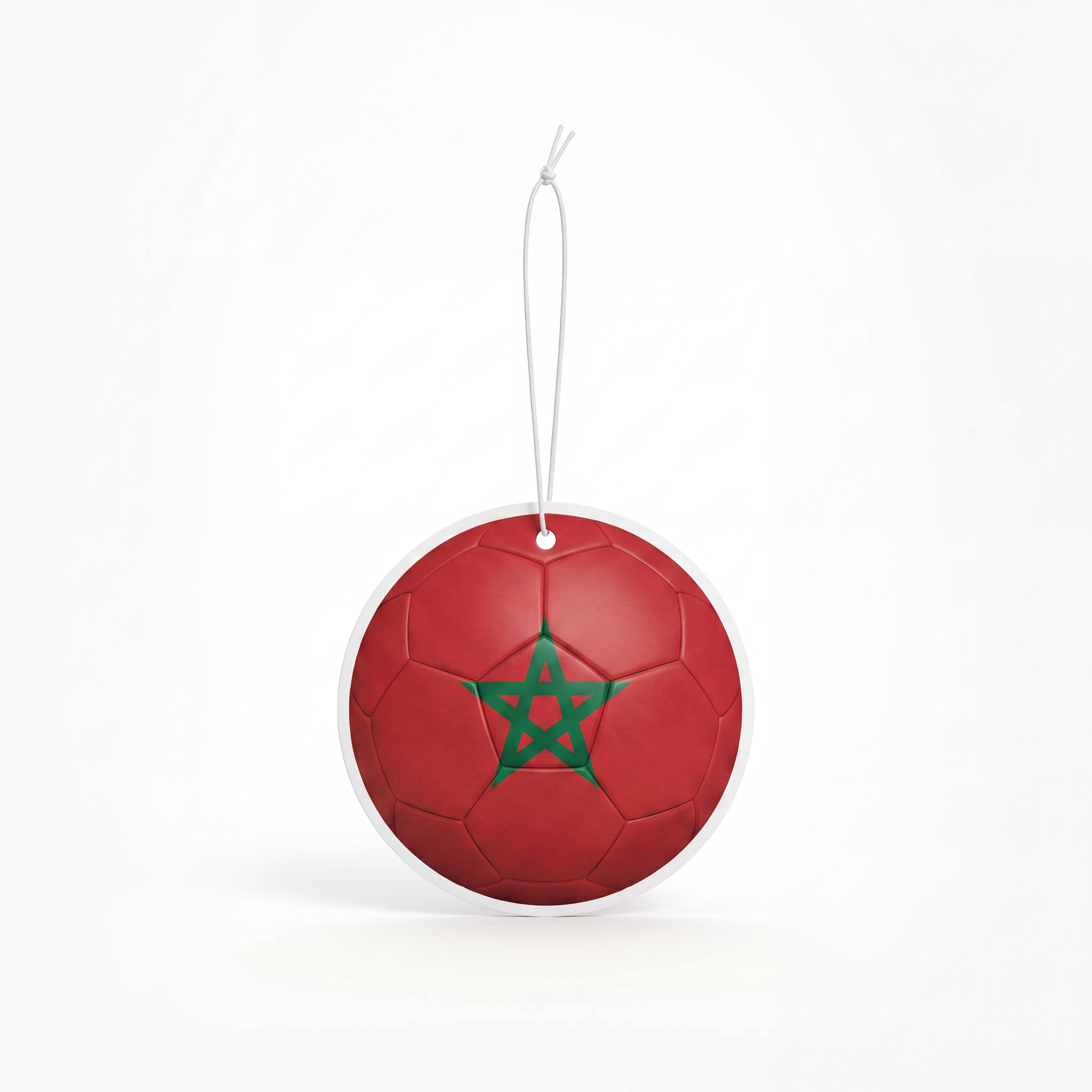 Morocco flag soccer ball air freshener