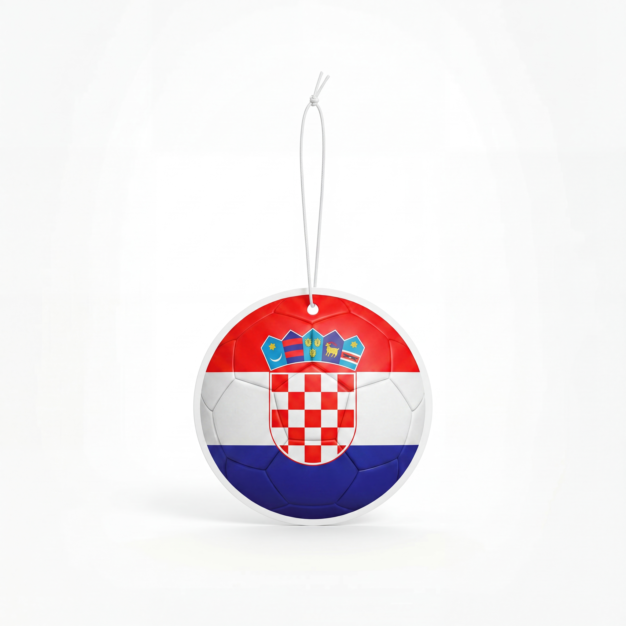 Croatia flag soccer ball air freshener