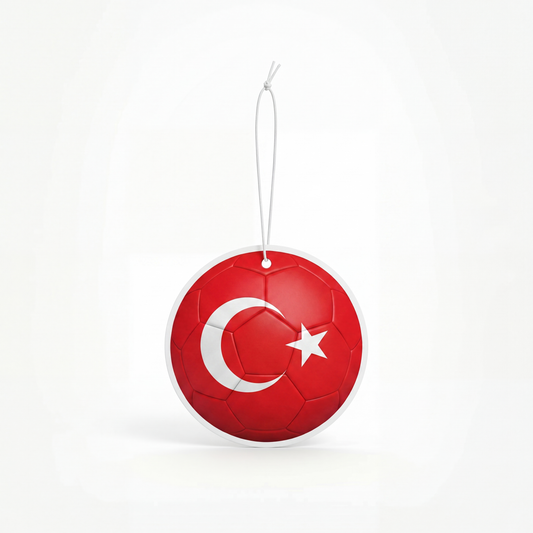 Turkiye flag soccer ball air freshener
