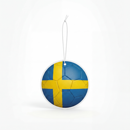 Sweden flag soccer ball air freshener