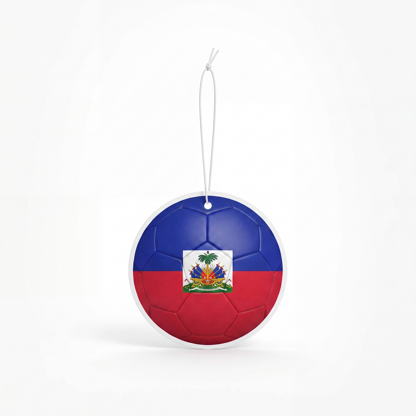 Haiti flag soccer ball air freshener