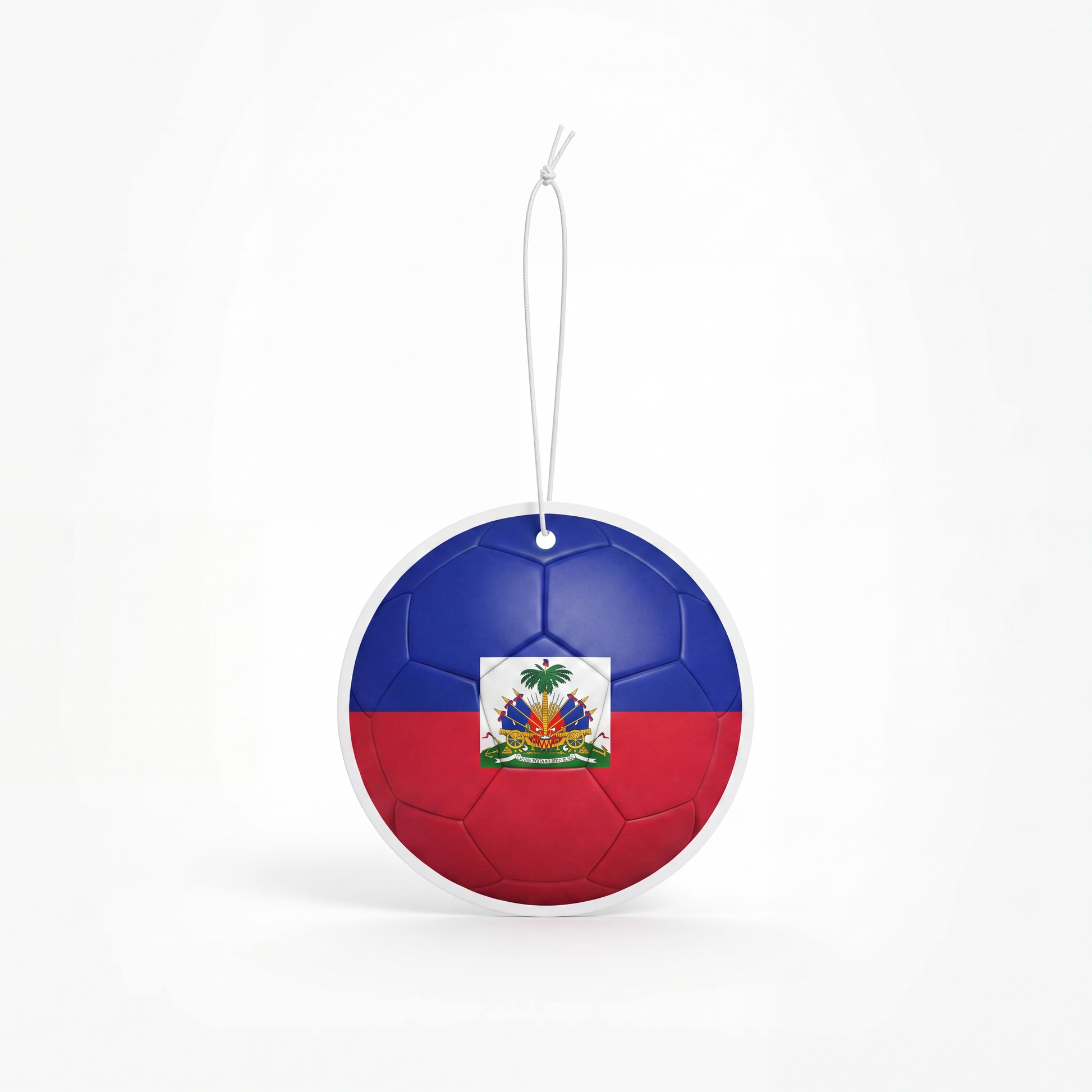 Haiti flag soccer ball air freshener