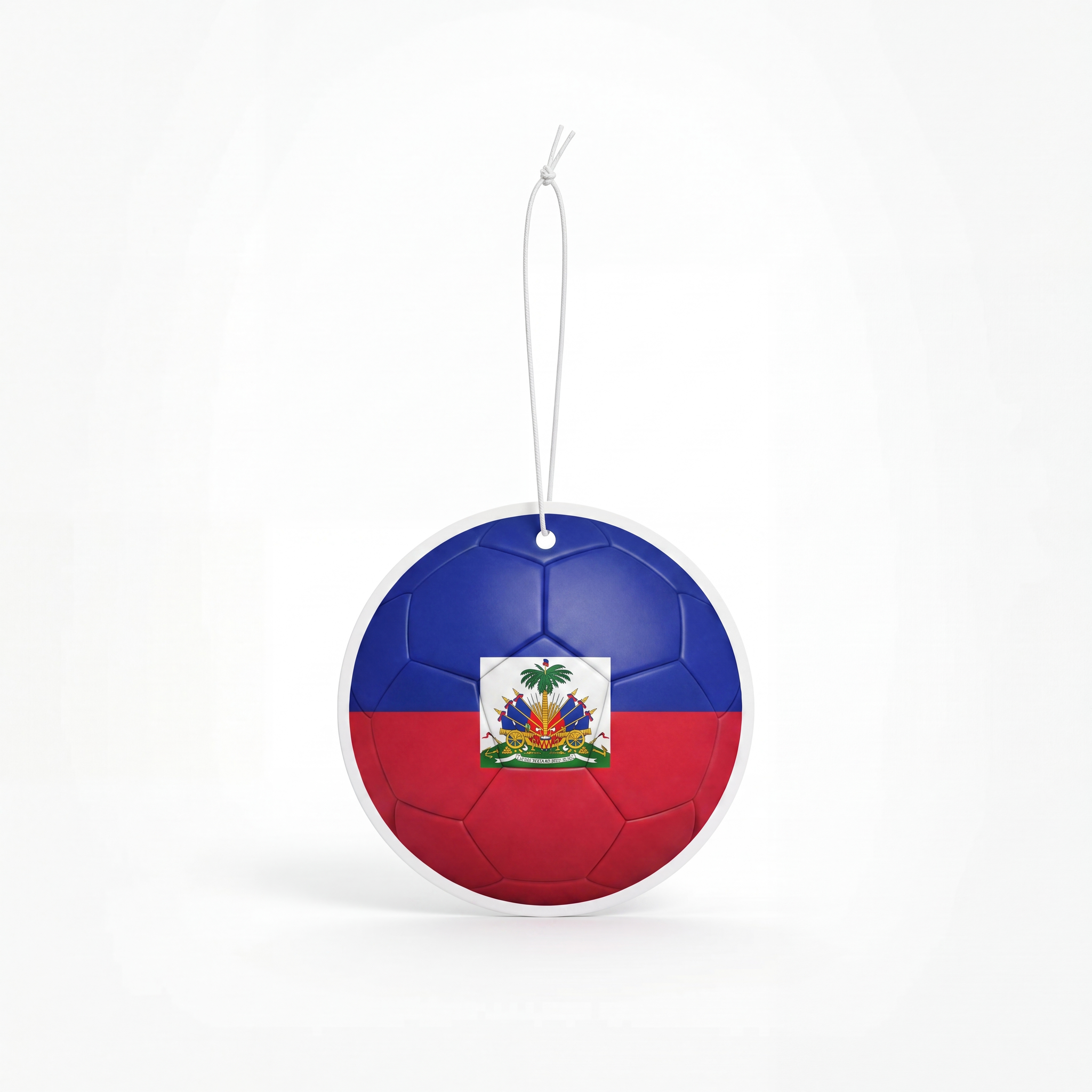 Haiti flag soccer ball air freshener