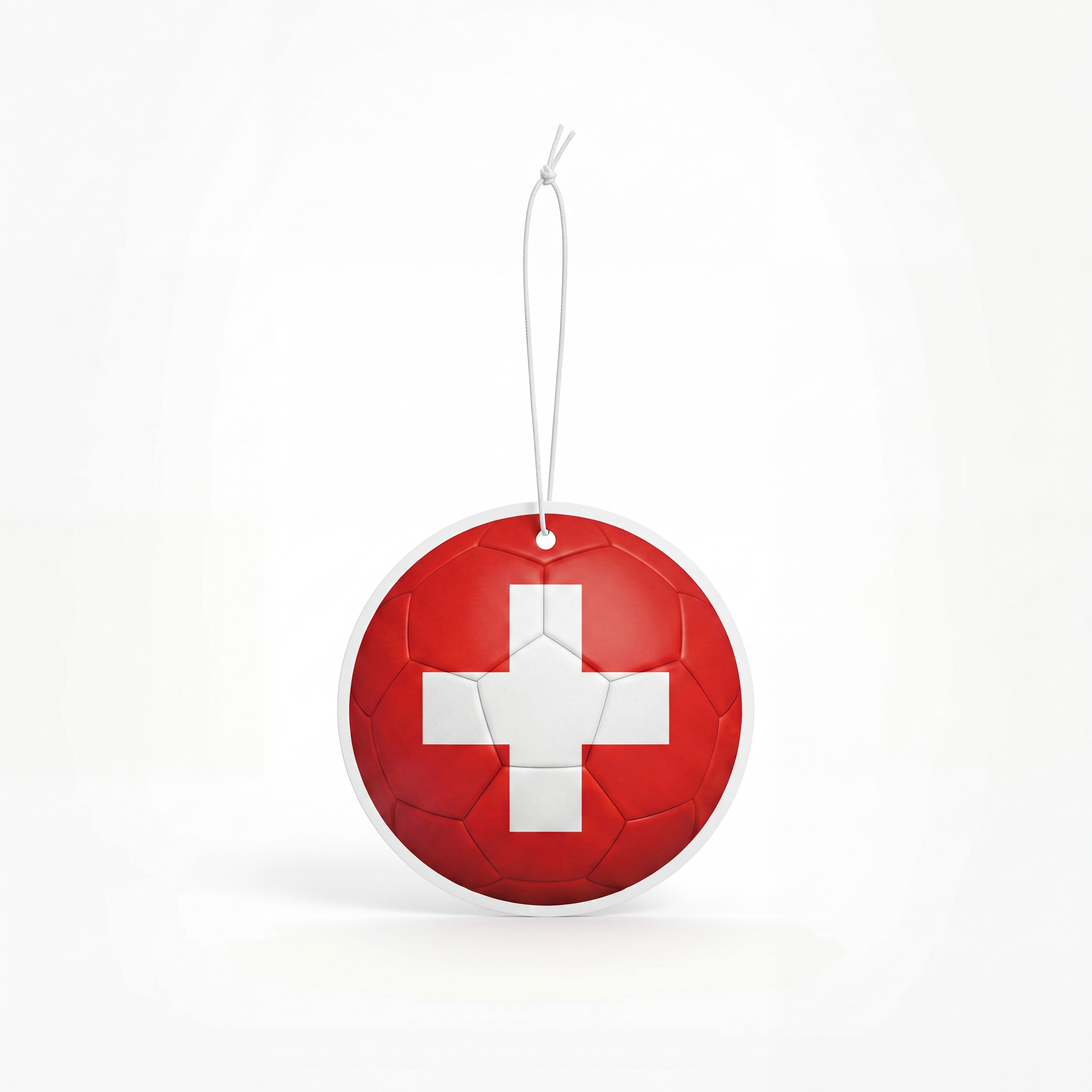 Switzerland flag soccer ball air freshener