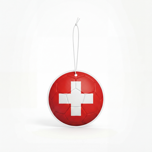 Switzerland flag soccer ball air freshener