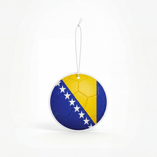 Bosnia and Herzegovina flag soccer ball air freshener