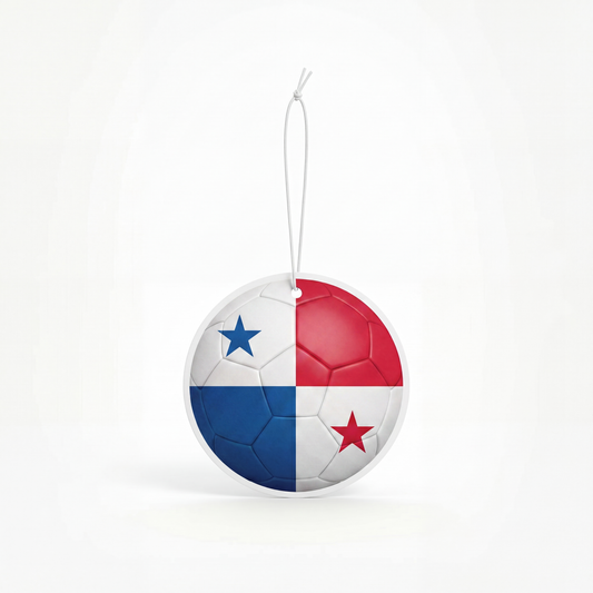 Panama flag soccer ball air freshener