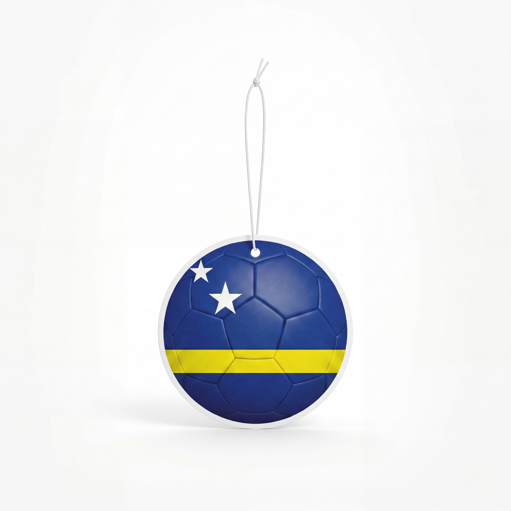 Curacao flag soccer ball air freshener